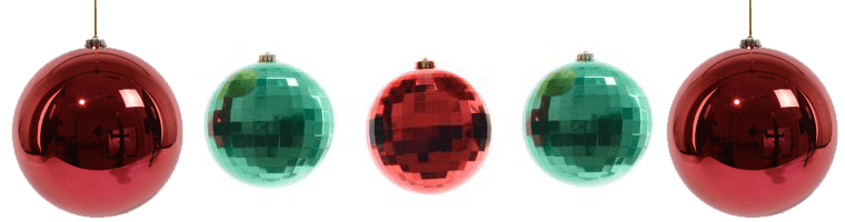Christmas Baubles from Celebrity Big Brother 2016