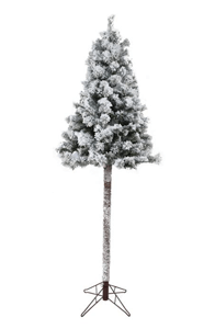Festive Fir on Pole Snow Flocked Christmas Tree
