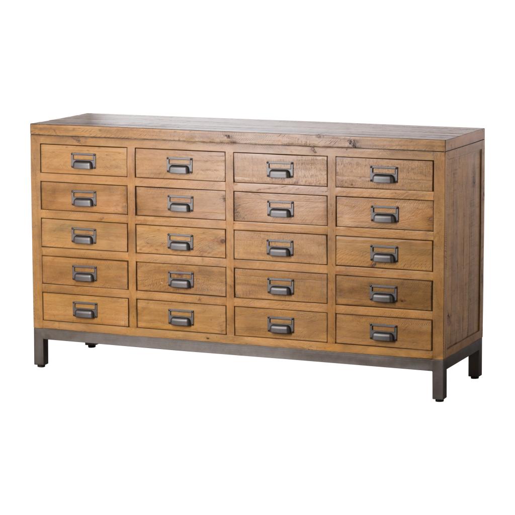 industrial style interiors - The Draftsman Collection 20 Drawer Merchant Chest