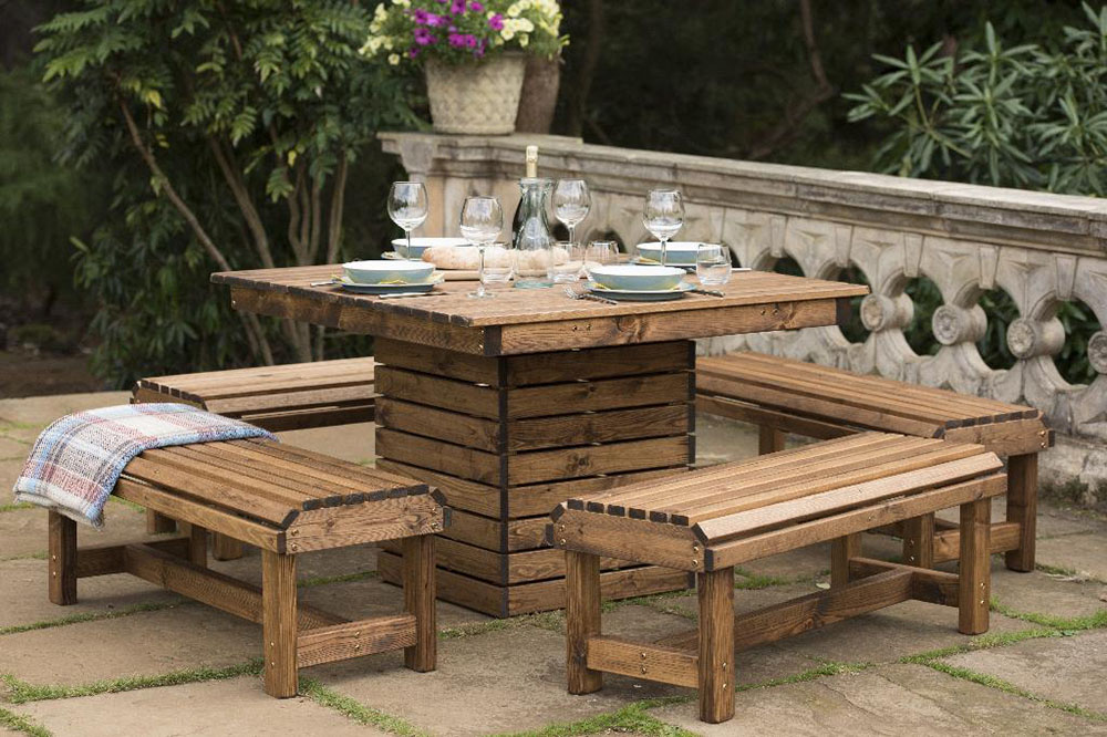 Rustic Outdoor Dining Area Ideas, Rustic Outdoor Dining Table