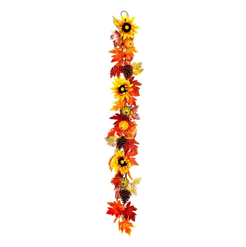 sunflower autumn garland decoration