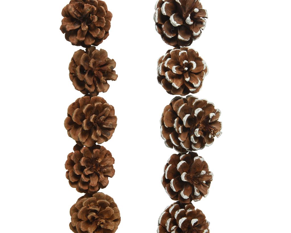 pinecone garlands for alpine christmas theme