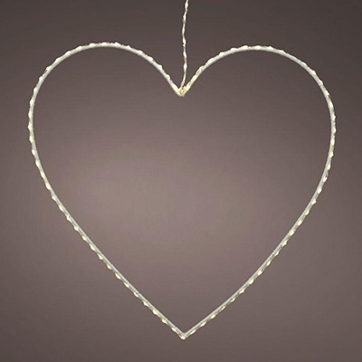 micro wire light heart shaped decoration