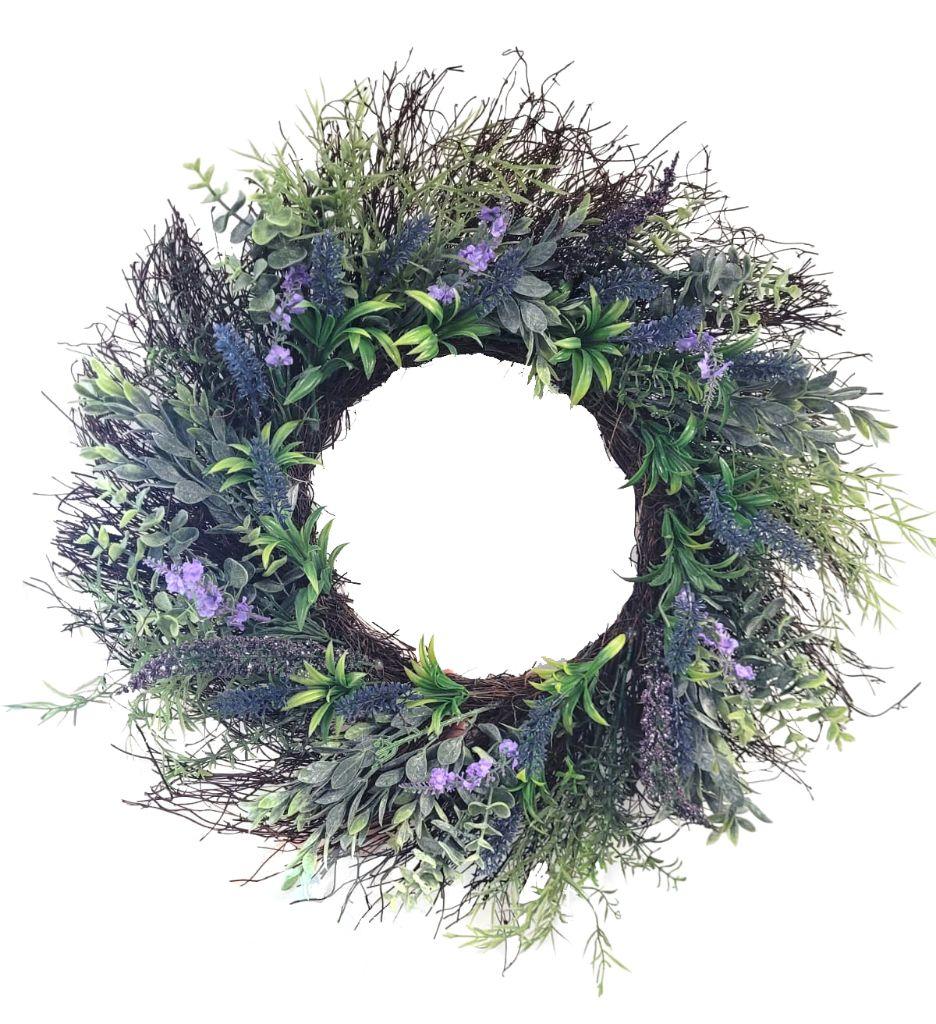 Lavender Artificial Wreath