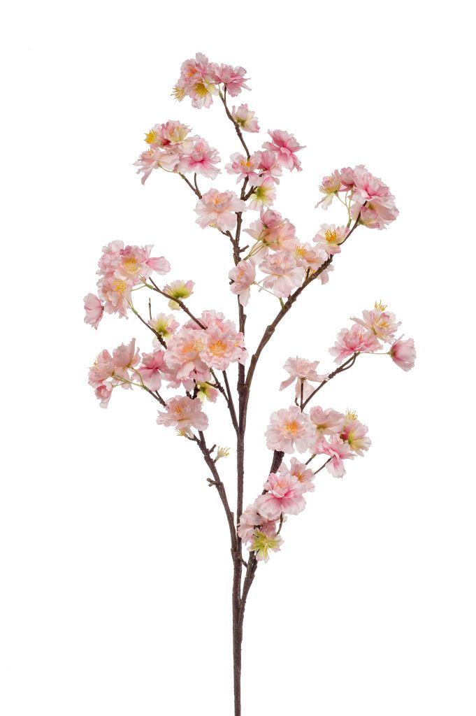 pale pink artificial cherry blossom spray bunch
