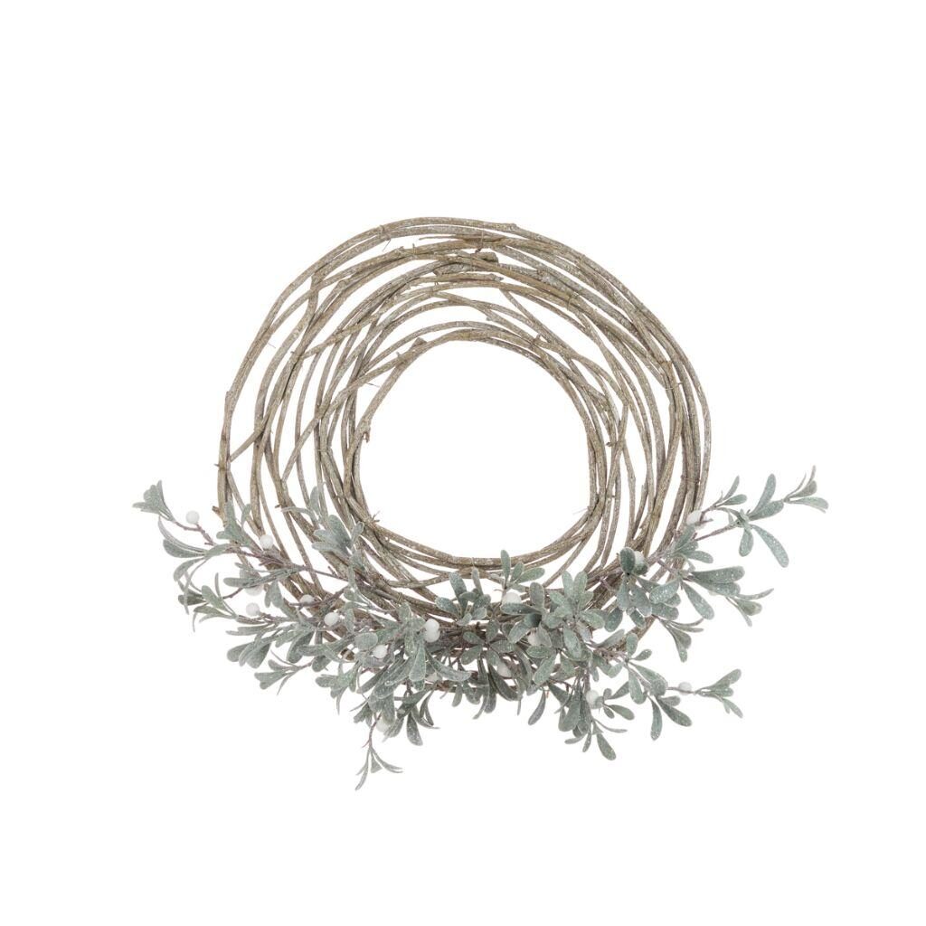 Artificial mistletoe spray Christmas wreath