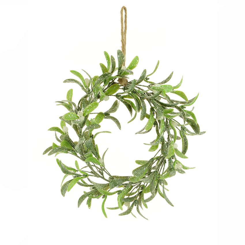 artificial mistletoe wreath