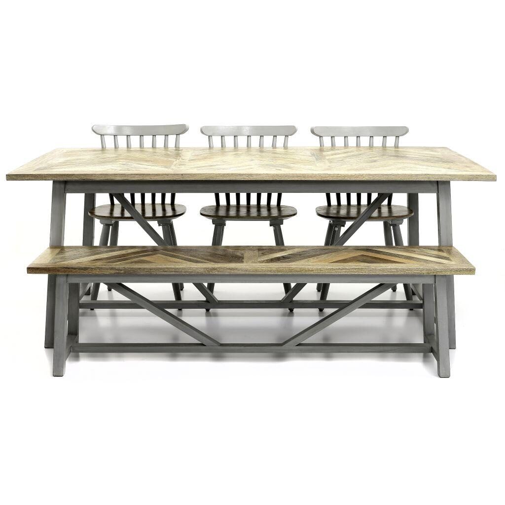 mango wood furniture dining table nordic grey