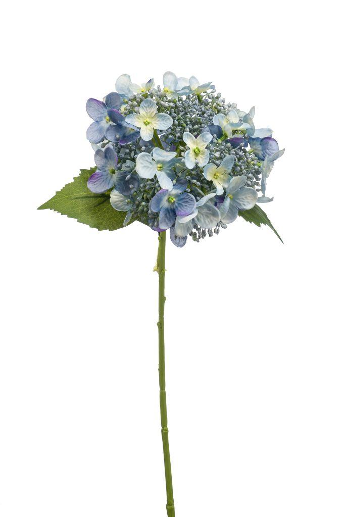 light blue artificial hydrangea stem