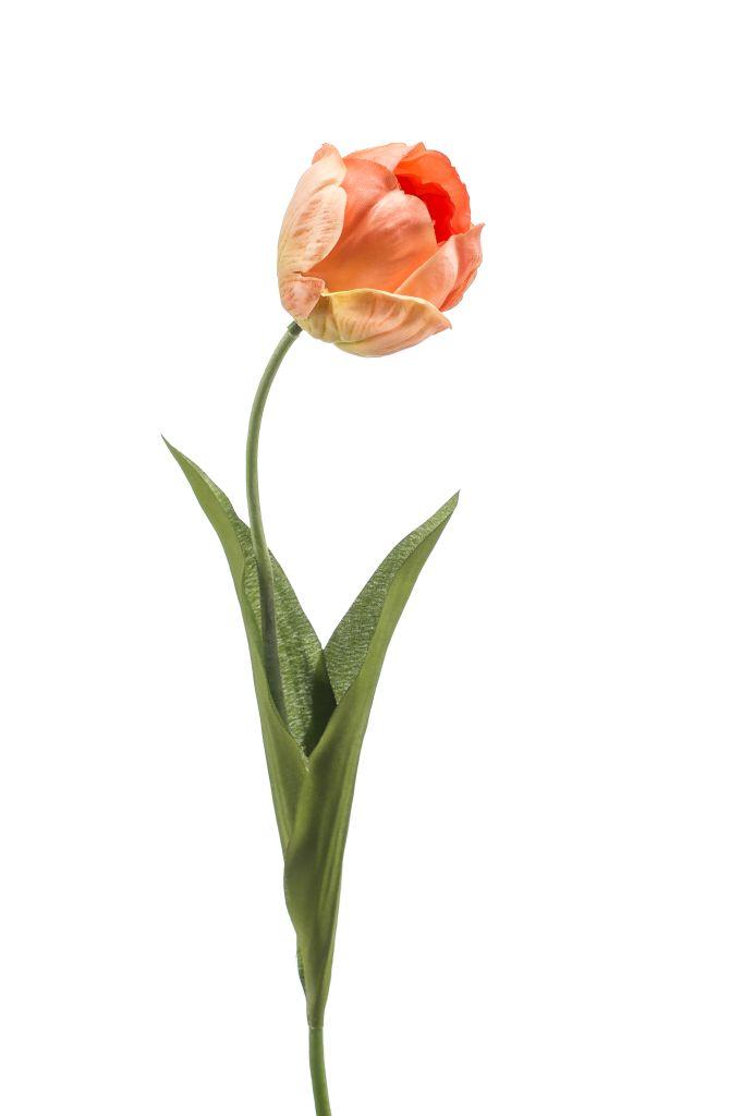 peach artificial tulip spray - pantone colour of the year 2024
