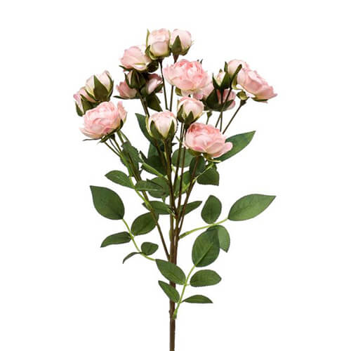 pale pink artificial rose spray