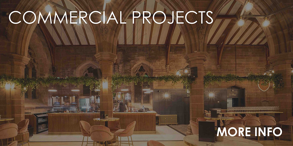 bespoke commercial artifical plants, trees & flowers in a bar church conversion