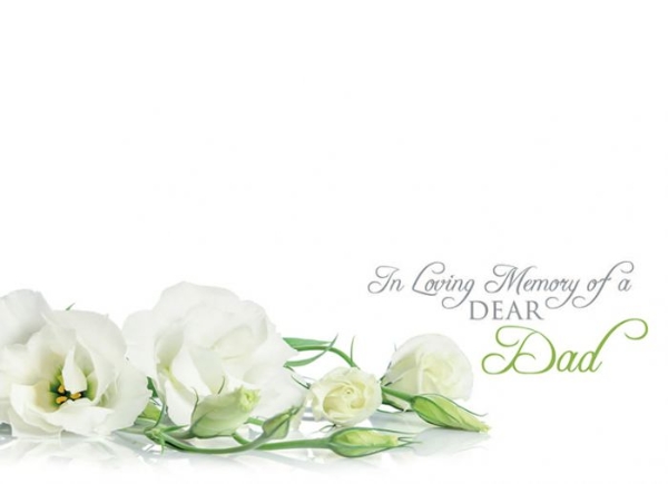 Oasis In Loving Memory of Dad Ivory Flower Cards x9 - £ - Inspirations  Wholesale